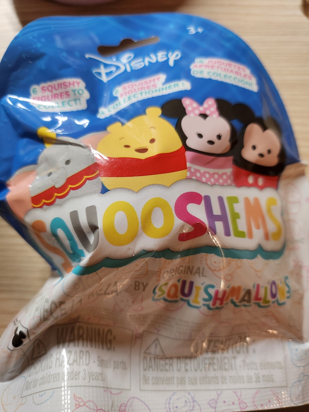 Squishmallows Squooshems Disney Series 1 Squishy Figure Blind Pack, 2.5 in